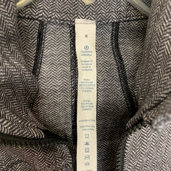 🔸 Lululemon fine forme jacket herringbone size 6 - Picture 6 of 10